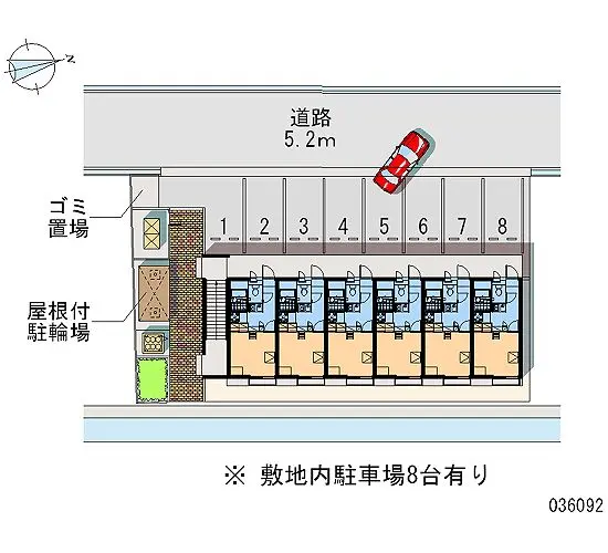 ★手数料０円★岡山市東区西大寺上３丁目 月極駐車場